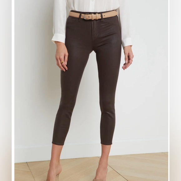 L'AGENCE Denim - L’agence Margot Expresso Coated Jean, Sz 27